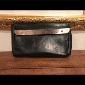 Jean Paul Gaultier black clutch